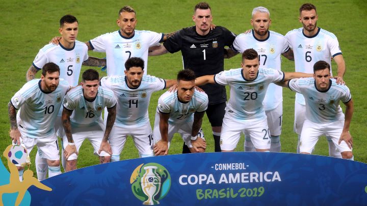 Argentina's starting eleven for a Copa America 2019 match